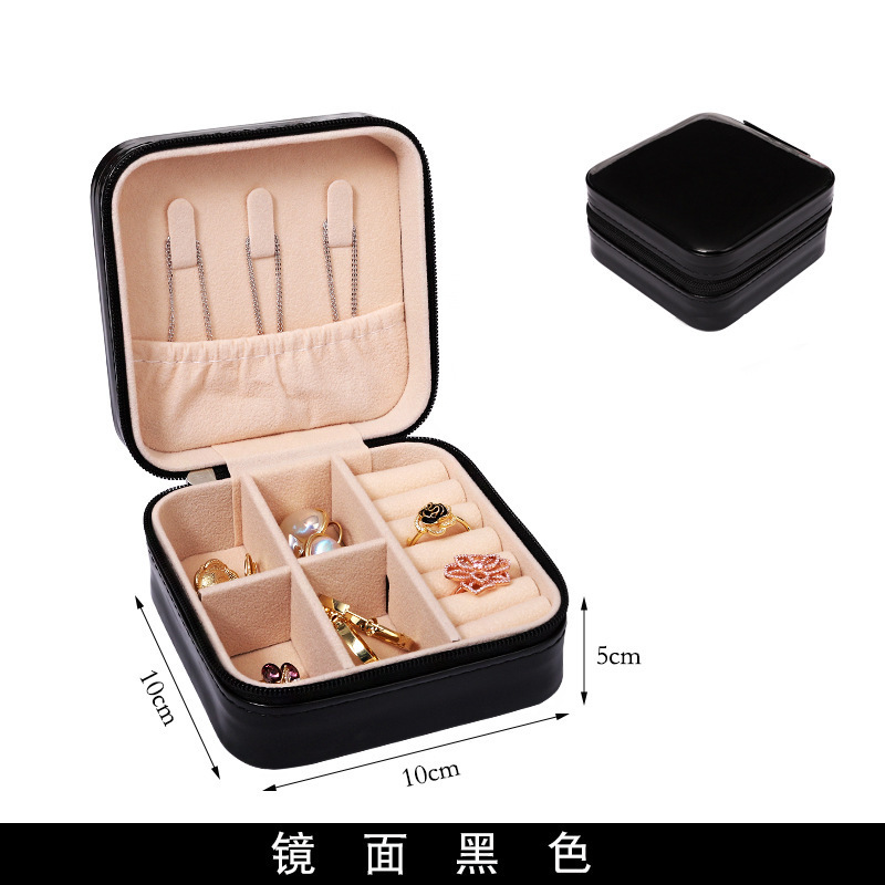 シンプルで便利なジュエリー収納ケースネックレスイヤリング小型アクセサリーバッグ旅行酸化防止アクセサリーケース卸売り|undefined