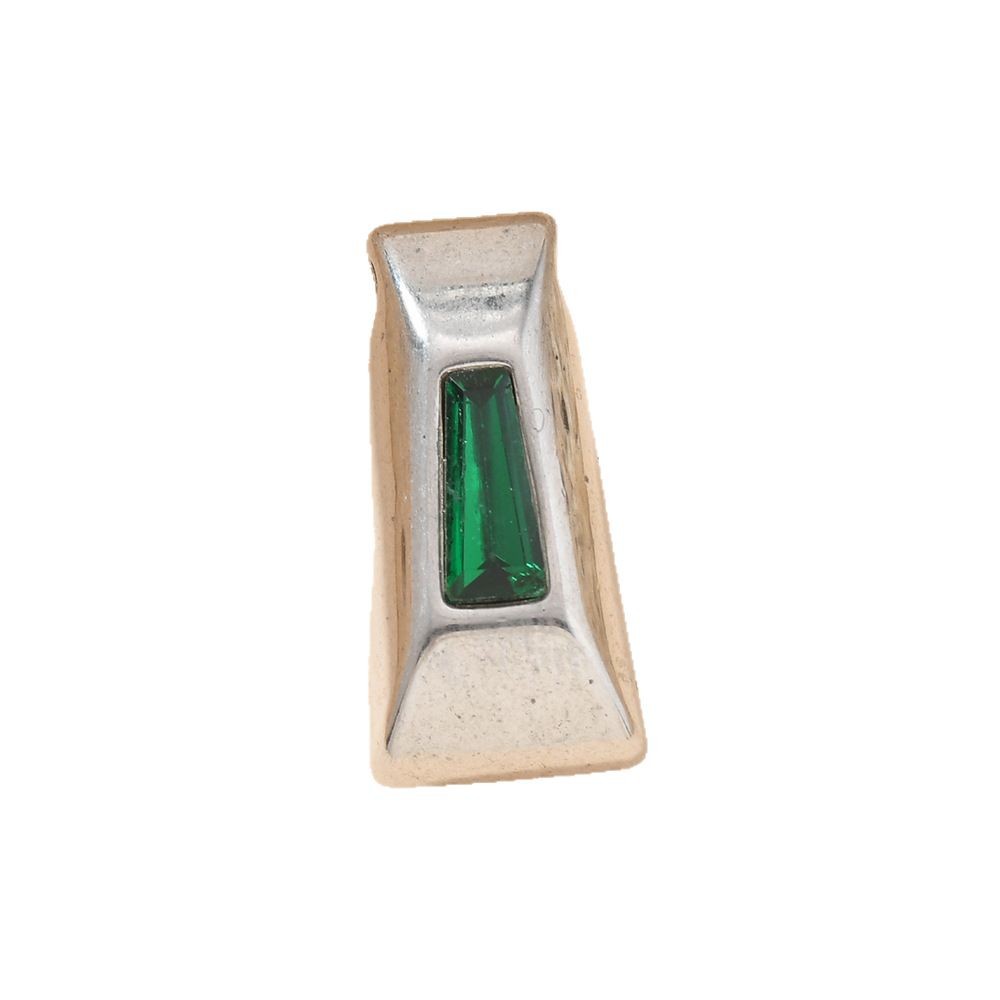 Un solo colgante de acero inoxidable accesorios de fundición de diseño de diseño universal colgante de piedra de silicio accesorios diy