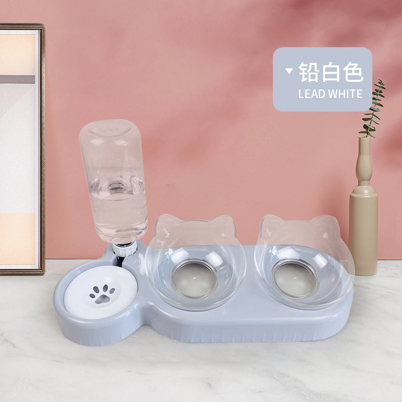 회색 바닥 + 투명 그릇 (5개 들이 팩)