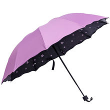 晴雨两用黑胶伞十骨加大双人太阳伞防晒防紫外线清新遮阳雨伞女