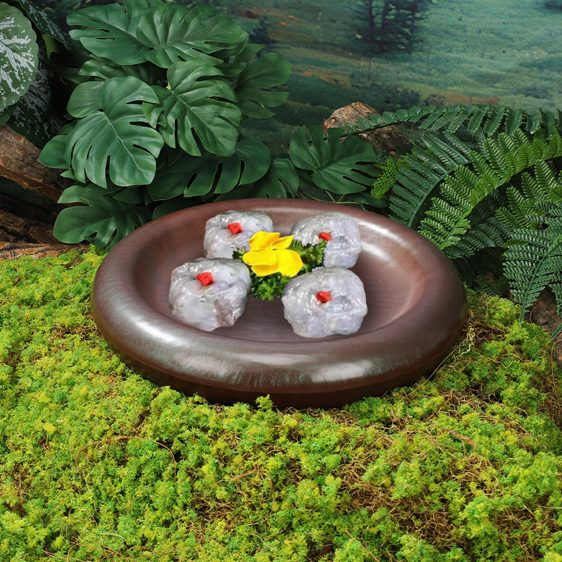 密胺盘子山野风火锅餐具山缓缓同款九秒牛肉干冰盘蔬菜盘虾滑盘子|undefined