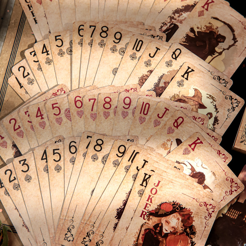 Papel Sr. Tarjetas retro ciudad mágica personajes transfronterizos chicas tarjetas de papel puzzle entretenimiento tarjetas de juego