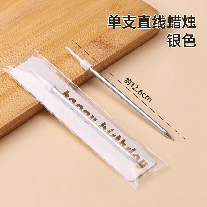 Velas delgadas para pastel de cumpleaños, 6 unidades