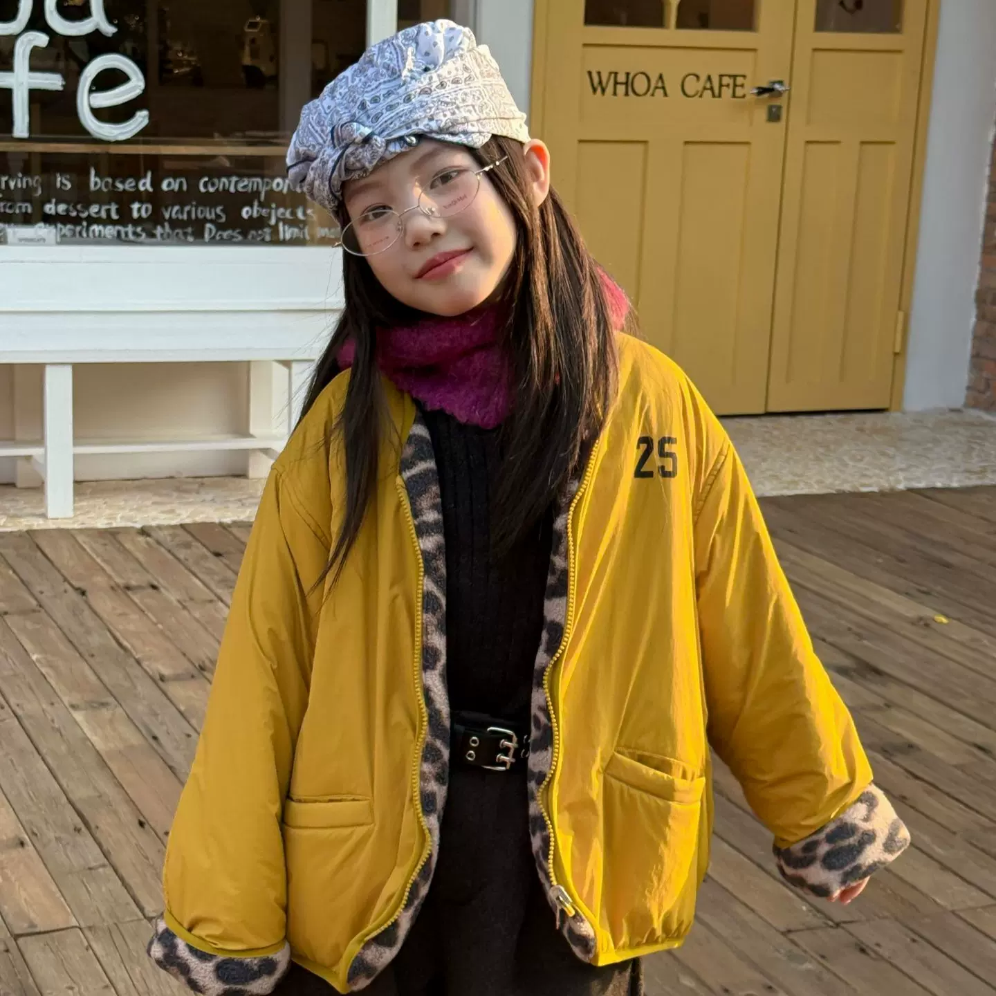 花与寻童装女童棉衣2025冬季新款韩版加厚棉衣防风保暖儿童外套潮