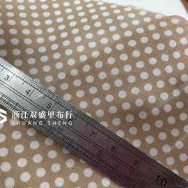波点平纹涤纶布沙发底布印花布TC口袋箱包内衬防尘布料椅子打底