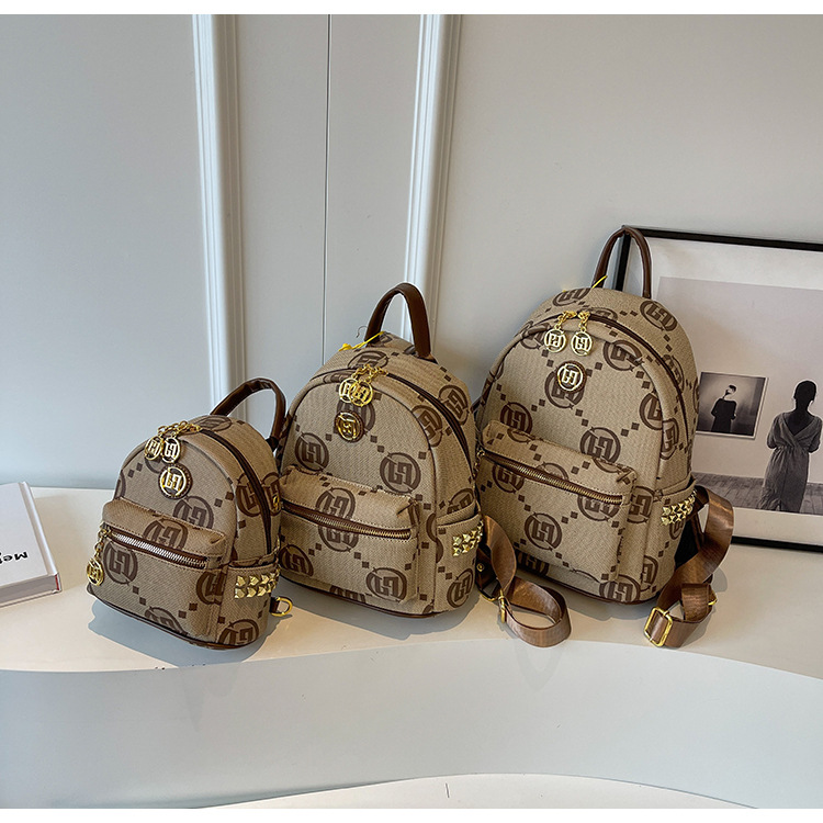 Zaino donna stile urbano minimalista zainetto casual jacquard_voghion.com
