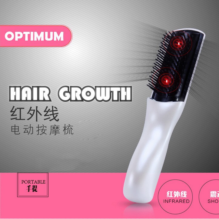 国境を越えたホットセール電気マッサージコーム赤外線ヘアケアコームヘッドマッサージコーム頭皮ヘルスケアヘアコーム|undefined