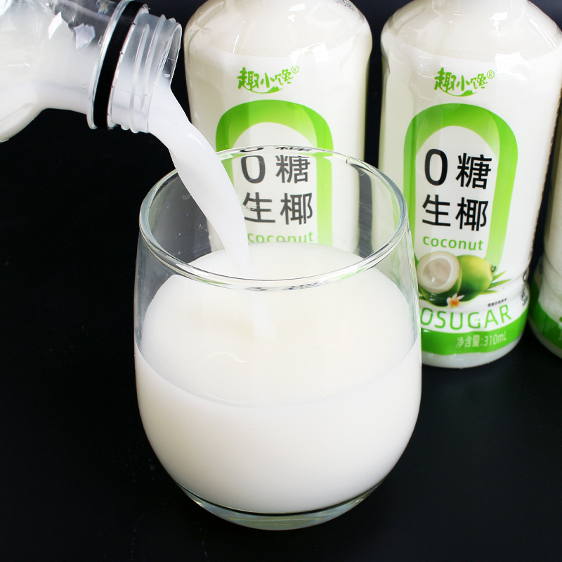 0 Sugar Raw Coconut Fruity Drink Bottled Whole Box Wholesale Hainan Style Coconut Juice Coconut Milk Coconut Juice Sugar-Free Drink 2