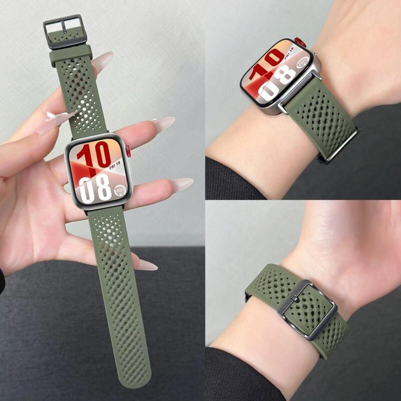 Suitable for Huawei Fit4 Pro Watch Strap Fit4/3 Perforated Silicone Watch Fit4/3 Active Breathable Wristband