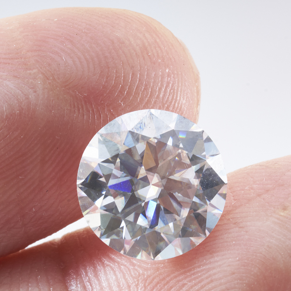 Piedra de moissan al por mayor ocho corazones ocho flechas ultra blanco color DEF VVS1 blanco redondo piedra de moissan desnuda