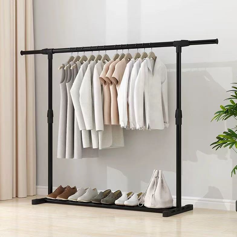 Simple Clothes Drying Rack, Floor-Standing, Small, for Bedroom, Home, Dormitory, Indoor, Foldable, Storage, Drying Rack Pole