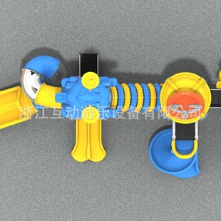 Outdoor climbing combination slide climbing frame climbing children plastic slide large slide kindergarten slide