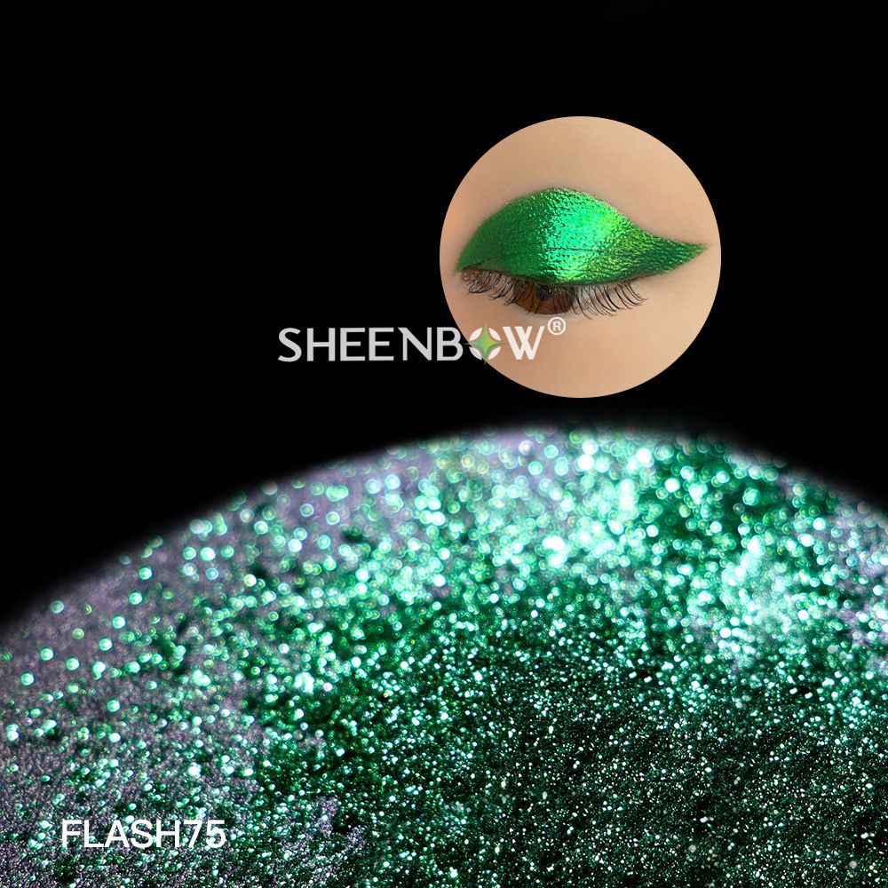 鑫铂FLASH系列金属光泽高纯闪粉光学眼影硅钛无基材珠光粉