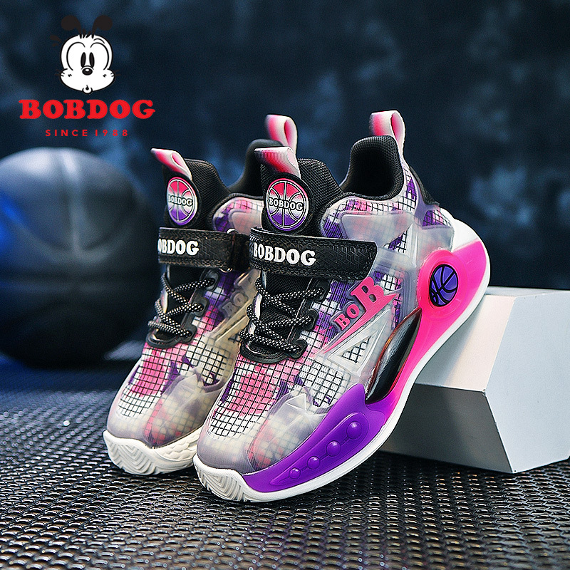 Åndbare børnesportssko med fluorescerende mesh_voghion.com