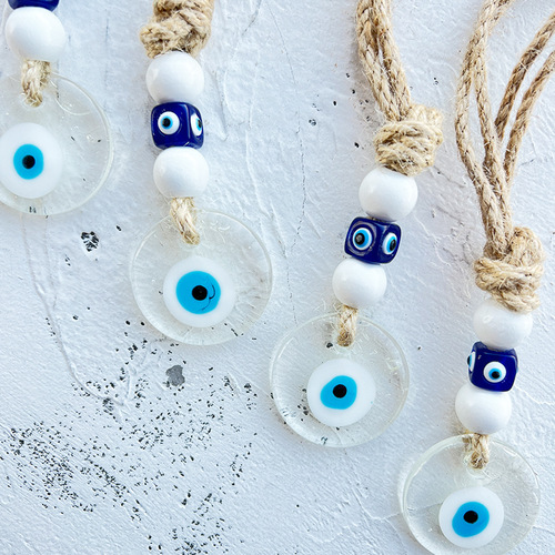 Foreign trade cross-border devil's eye Turkish blue eyes wall decoration pendant hanging backpack wall hanging decoration