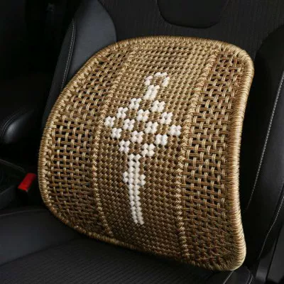 Waist support Thickened Steel Tube Backrest, Non-Deformable - bold-hand-knitted-chinese-knot-gold-camel-color