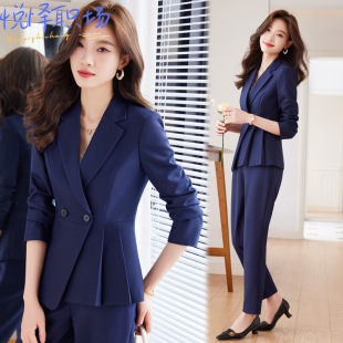 Advanced Suit suit Women's Spring and Autumn 2023 New Business Wear Civil Servant Interview Dress Casual Suit Jacket