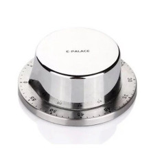 飞碟计时器厨房圆形带磁铁提醒器家用厨房小工具学生学习银色机械