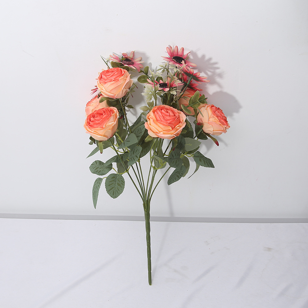 Ramos de flores de simulación europea minorista mayorista Ramos de flores de boda Ramos de props de fotografía Decoración de la sala de estar