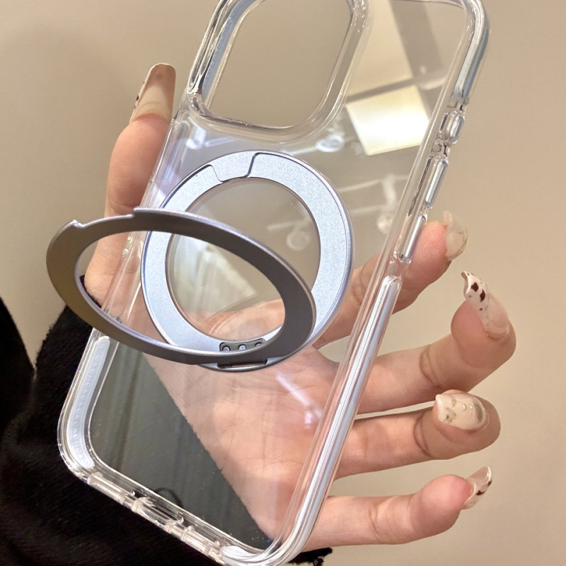 360-Degree Rotating Magnetic Holder Suitable for Iphone16Pro Max Apple 15 Mobile Phone Case 14 Transparent 13 New Style 360-Degree Rotating Magnetic Holder Suitable for Iphone16Pro Max Apple 15 Mobile Phone Case 14 Transparent 13 New Style