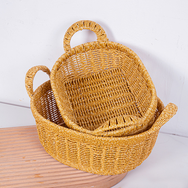 Japanischer Korb Aus Rattan Für Obst Und Snacks Zur Aufbewahrung_voghion.com