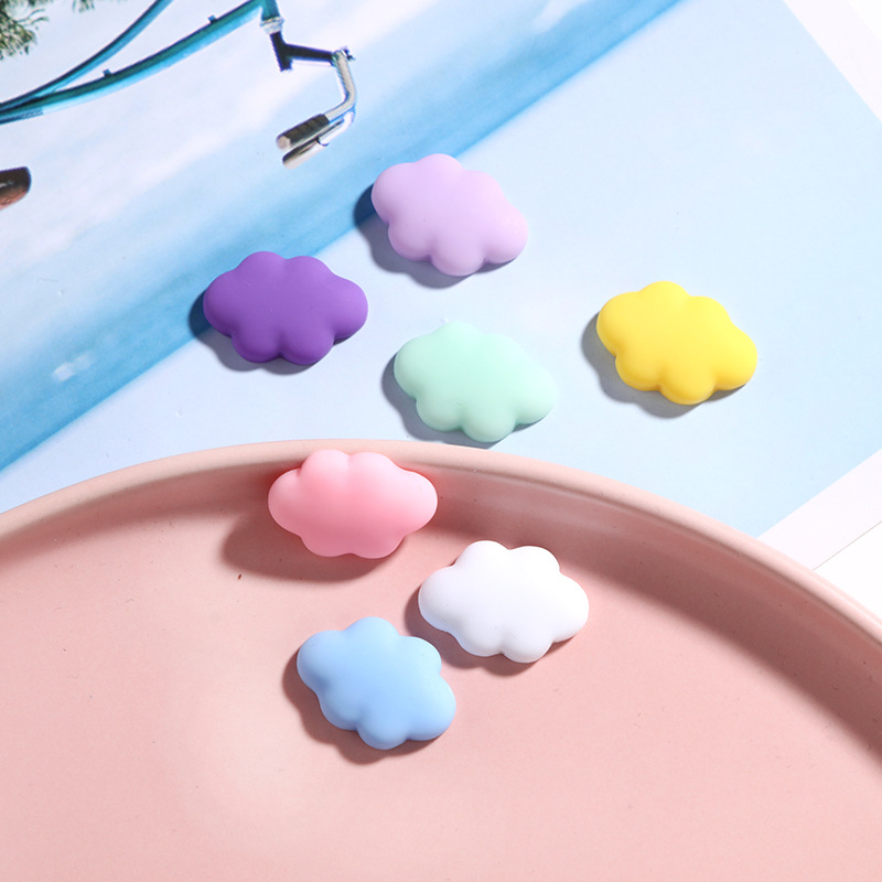 Cream sticker, cute hairgrip, headband, hair accessory, materials set, cloud, DIY