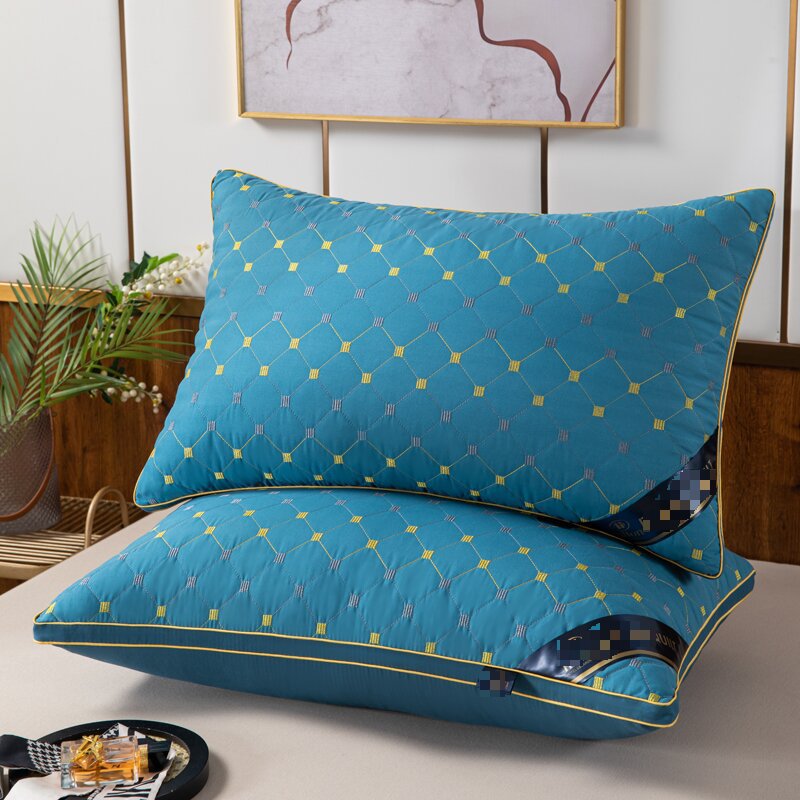 자수 4 그리드 블루