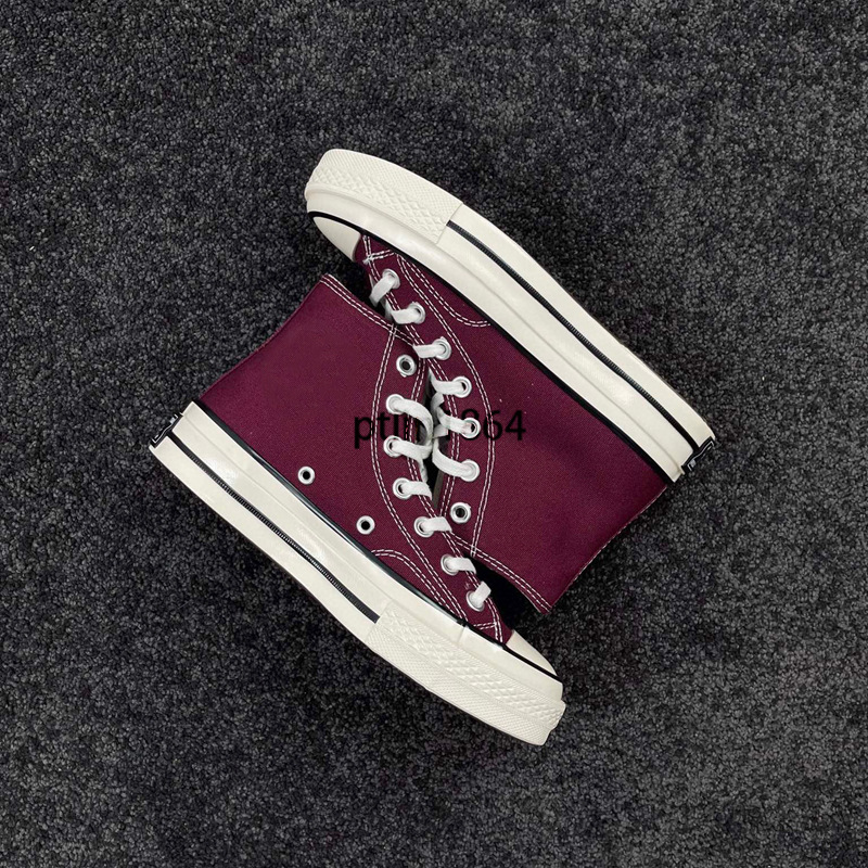 Auténticos zapatos de hombre Meiqi Converse aj 1970s zapatos de mujer zapatos de lona zapatos altos cremosos azules vulcanizados originales puros image 30
