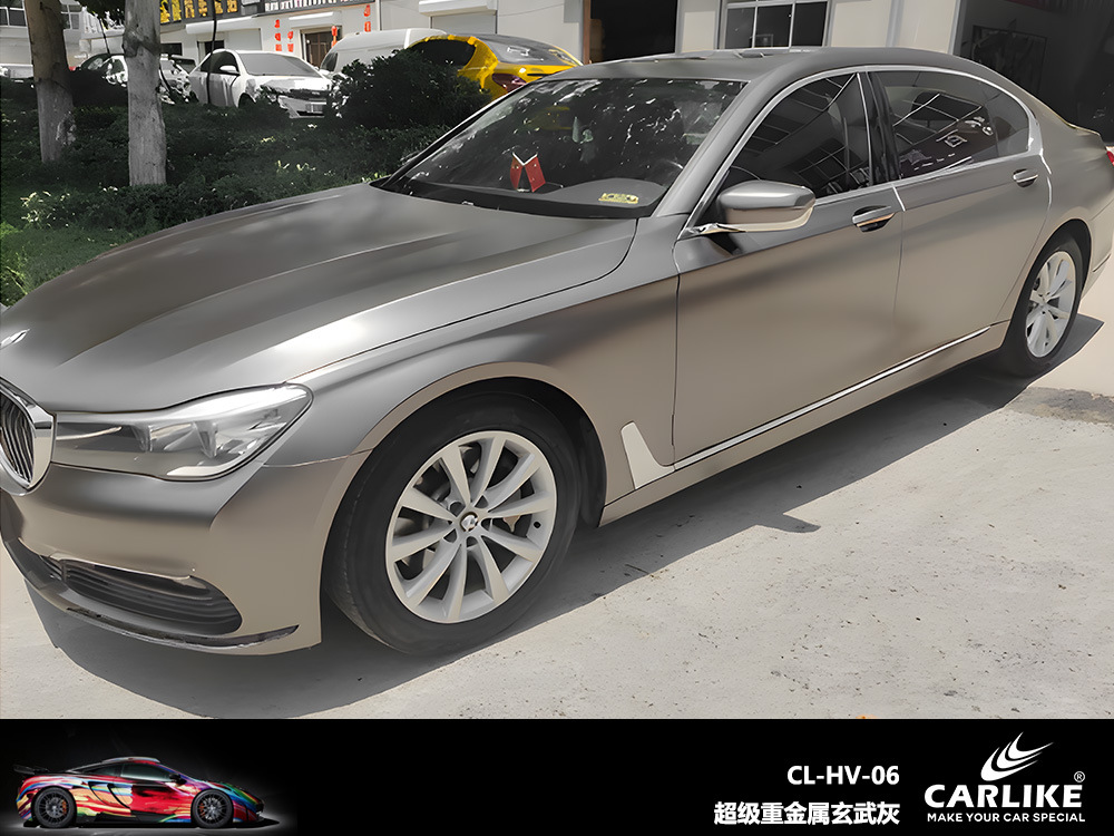 Carlake Super mate heavy metal de carbono gris coche completo color cambiante película mate metal gris electro-óptico Guerrero película de cuerpo negro