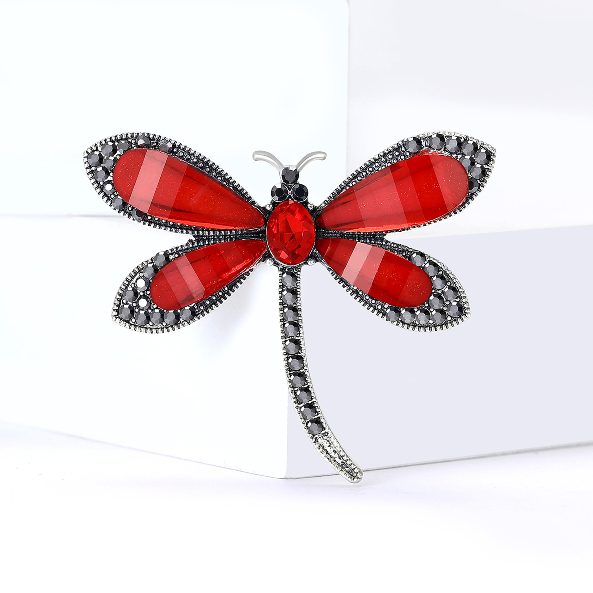 Exquisite Libellenbrosche Aus Metall Und Harz Für Damen Mode_voghion.com