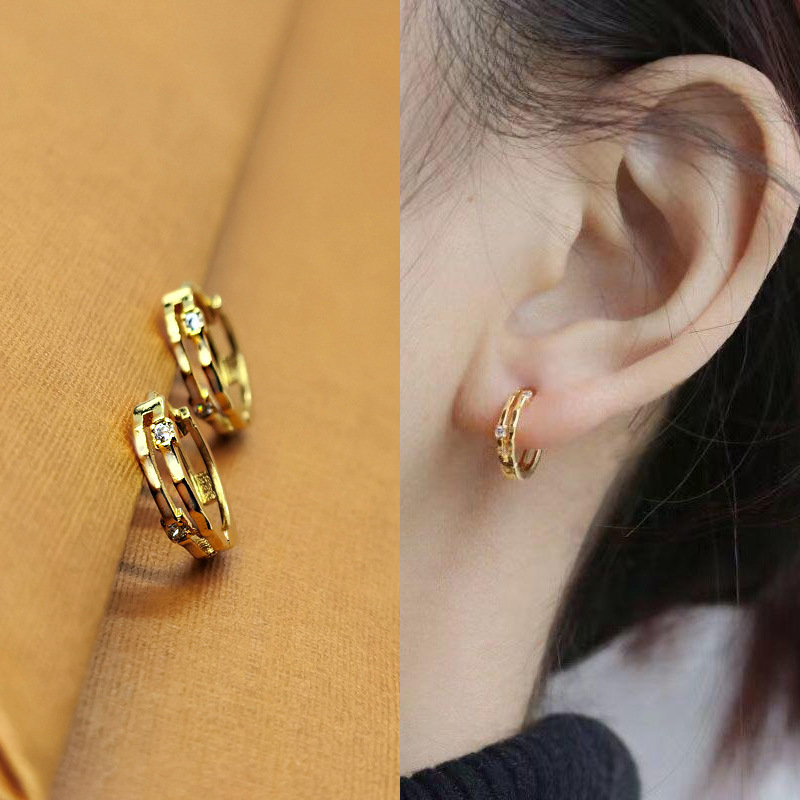 D0266 金色大号（适合耳垂）