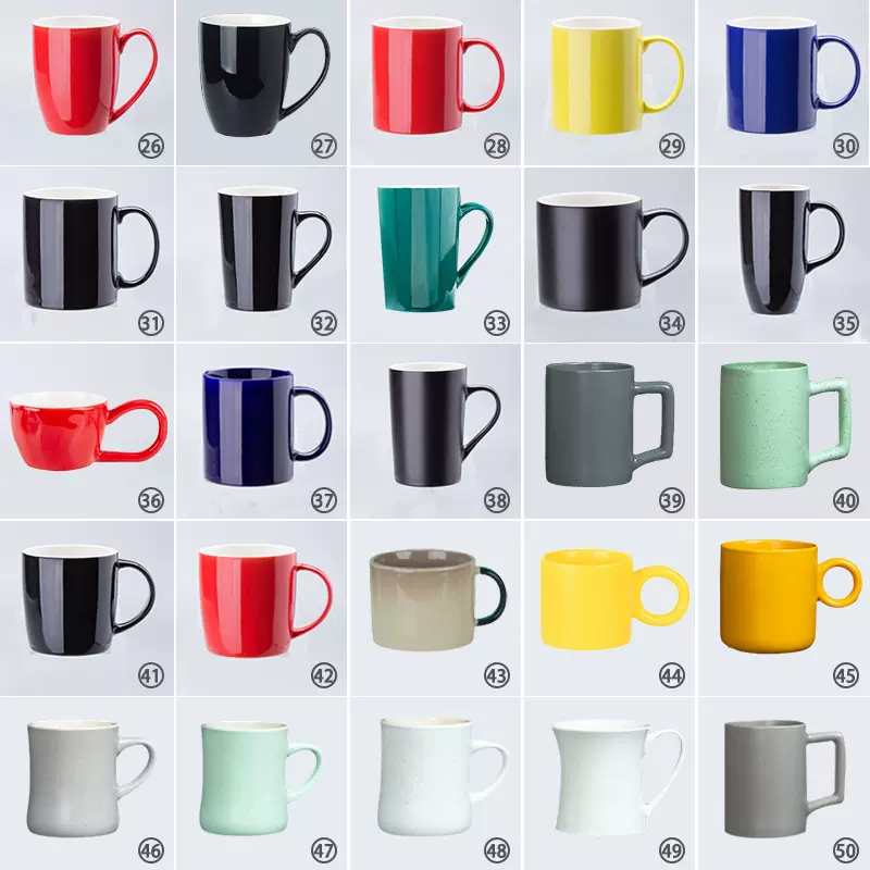 陶瓷马克杯定制logo刻字印图家用咖啡杯订制创意批发伴手礼水杯子