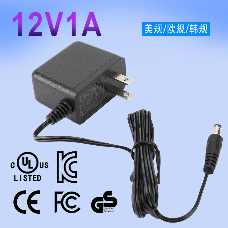 12V1A Power Adapter American Etl China 3C/Kc Pse Certified Monitoring Set-Top Box Light Bar Power Supply