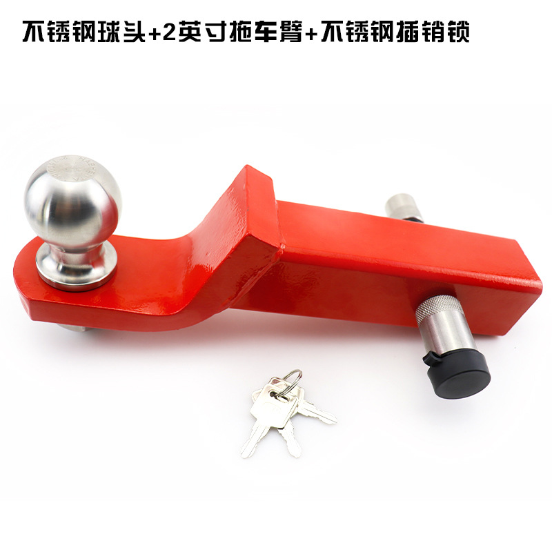 Fábrica directa de vehículos de modificación todoterreno accesorios caer 2 pulgadas 8 pulgadas brazo de remolque hueco negro rojo al por mayor