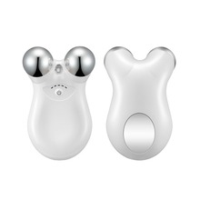 HC新款脸部按摩仪红灯双球滚轮去颈纹导入