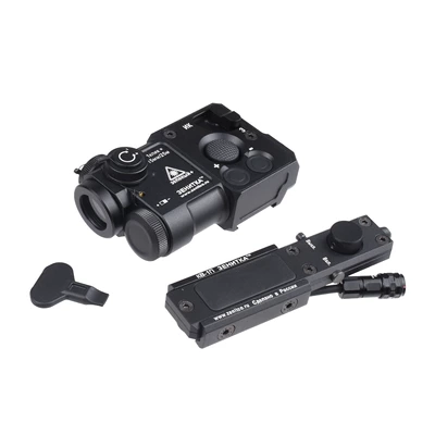 Cnc All-Metal Anode Zenninte Perst-4 Laser Pointer Green Laser with Ir Outdoor Tactical Headlamp (UV fənərlər) - black-green-laser-ir-no-white-light