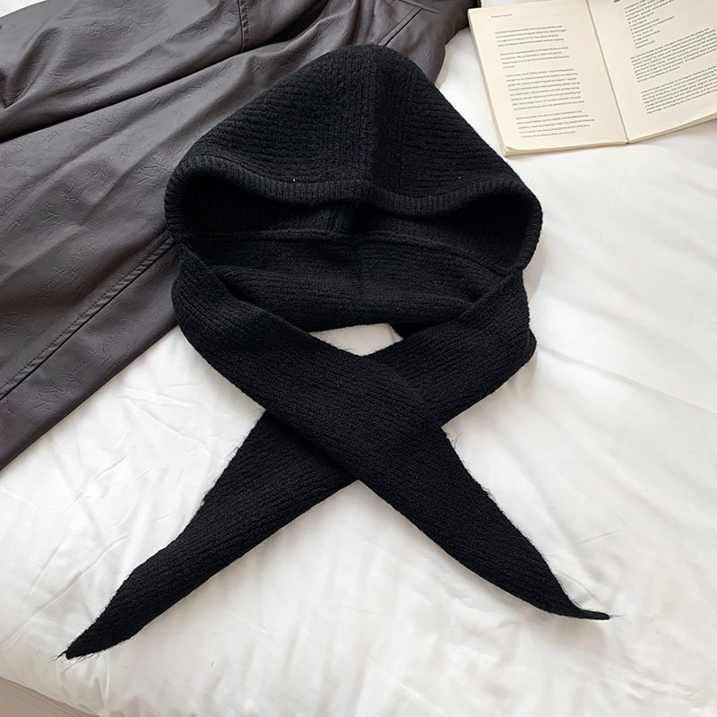 Sombrero bufandas en una mujer otoño invierno nuevo estilo coreano bufandas encapuchadas de punto bufandas de sombrero al por mayor