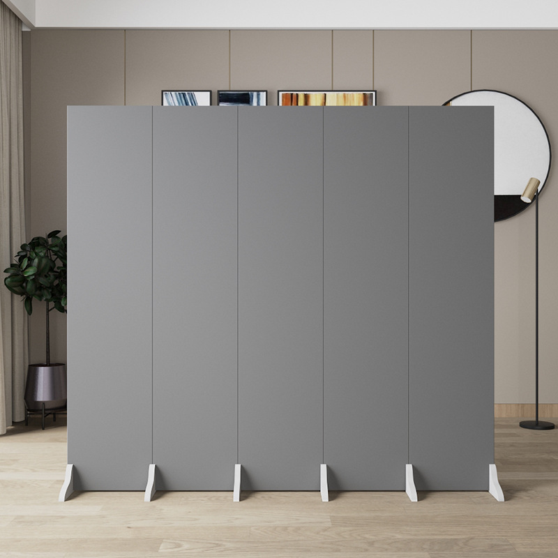Wholesale Office Gray Screen Partition Wall Living Room Folding Mobile Modern Simple Blocking Home Wholesale Tω