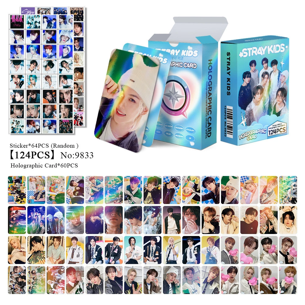 New Model Exclusively for Foreign Trade: 124 Holographic Cards, Total Chain Gidle Str Bptwice Celebrity Merchandise Lomo Small Cards
