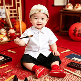 儿童夏季套装婴儿宝宝中小童时髦小孩2026时尚两件套夏装薄款