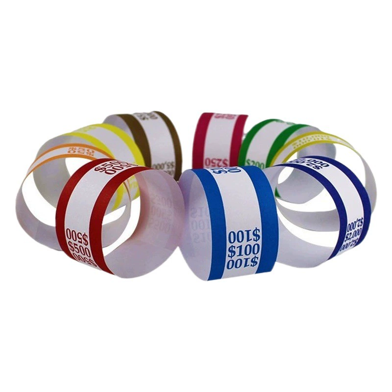 Лента для упаковки банкнот в долларах, банк, супермаркет, финансовая специальная лента для переплета денег, самоклеящаяся двусторонняя клейкая бумага различных номиналов