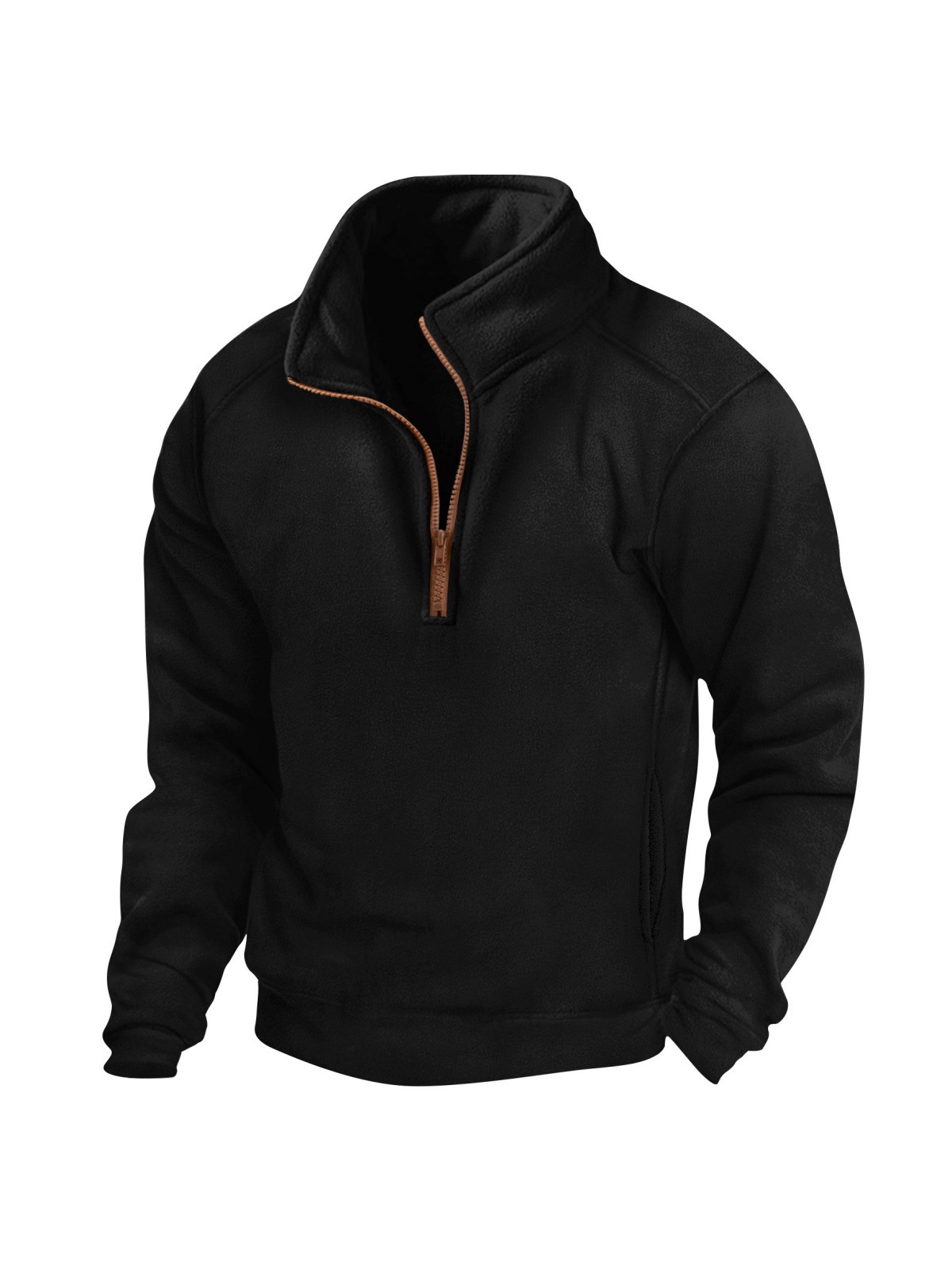 tactics velvet sweatshirt with zipper