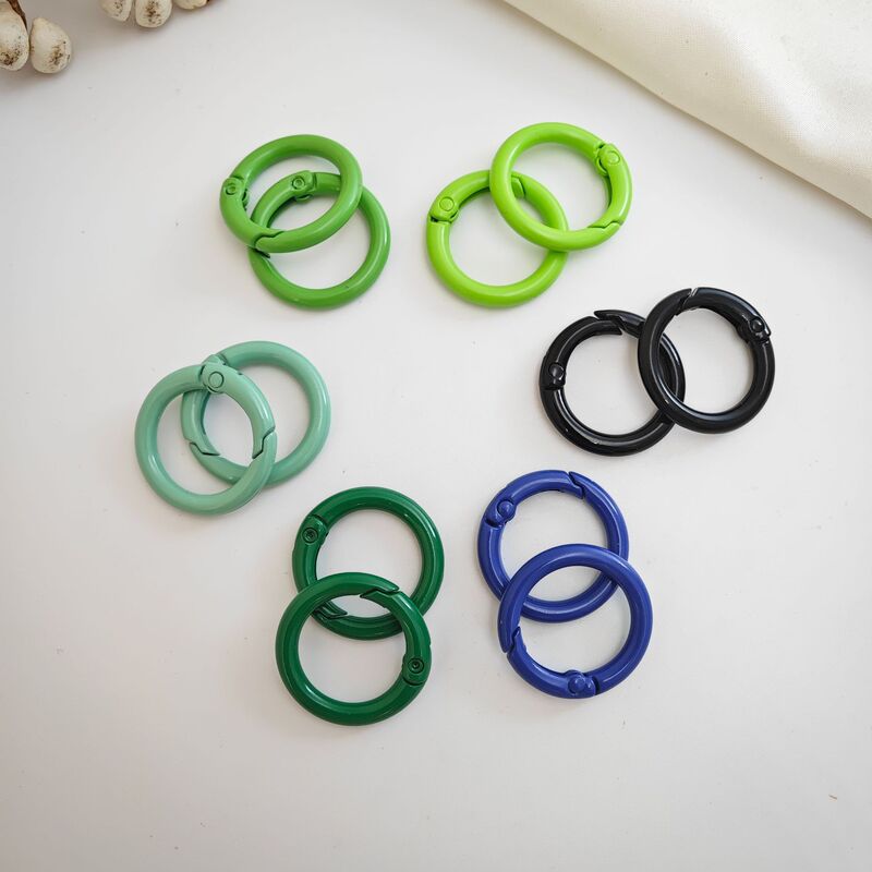 Open-Ended Spring Ring Zinc Alloy Dopamine Plated Glossy Spring Clasp DIY Keychain Phone Case Accessory Hanging Ring Open-Ended Spring Ring Zinc Alloy Dopamine Plated Glossy Spring Clasp DIY Keychain Phone Case Accessory Hanging Ring