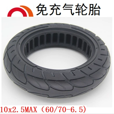 Шина для электромобилей 10x2.5MAX, цельнолитая шина для электросамоката, взрывозащищенная шина 70/60-6.5, полая шина с сотовой структурой