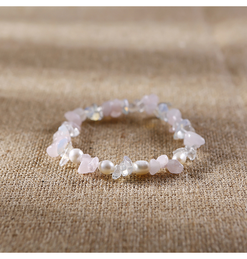 Sweet Geometric Crystal stone Pearl Bracelets 1 Piece