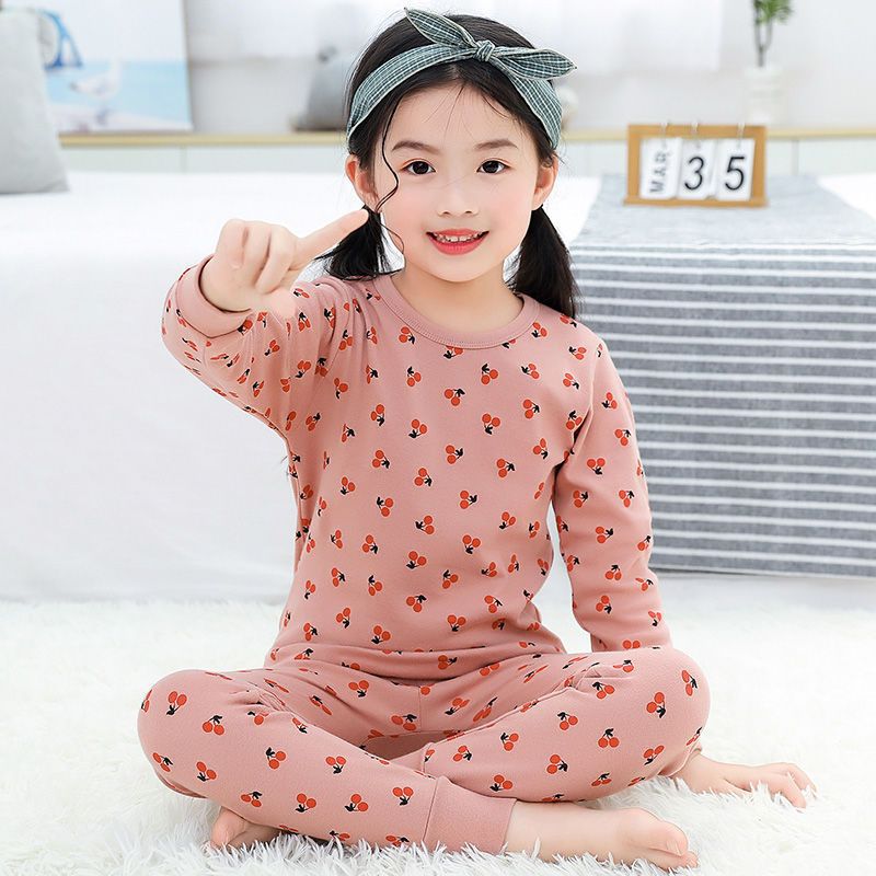 品牌儿童内衣套装中小童秋衣秋裤女童睡衣小孩宝宝棉毛衫