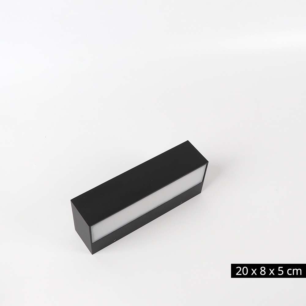 lámpara de pared al aire libre impermeable largo patio puerta de pared luminosa creativa unilateral lámpara de pared simple moderna al aire libre
