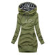 Printed Cross-border Mid-length Women's New Slim-fit Sweater Women's Fashionable Trendy Slim-fit Hooded Jacket Women's Skirt