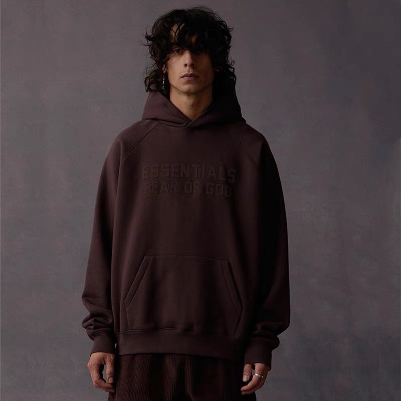 Cruzadas de Europa y América versión correcta ESENCIALES marca de moda suéter de terciopelo fino de los hombres de niebla suéter de la capa caliente-venta Sudadera con capucha