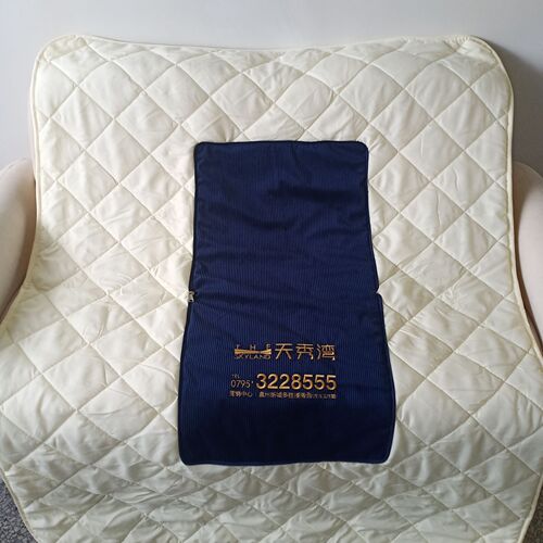 Microfiber two-in-one dual-use throw pillow bed backrest cushion sofa throw pillow advertising gift cushion embroidery logo